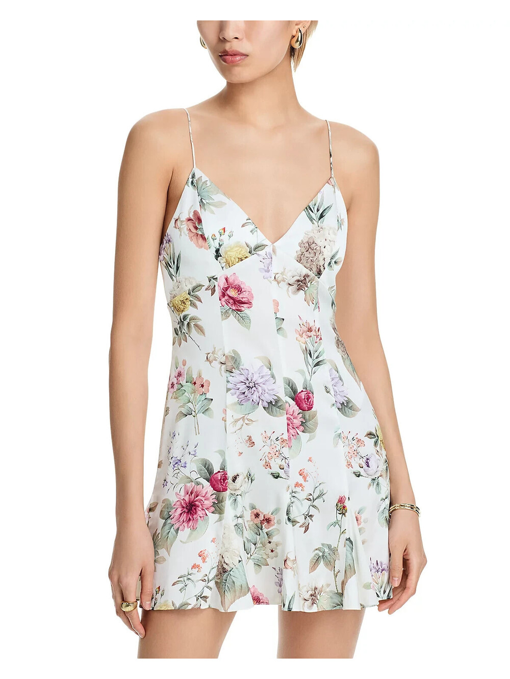 NEW, Alice + Olivia Julietta Slip Mini Dress Multicolor Size 4 #MD2275